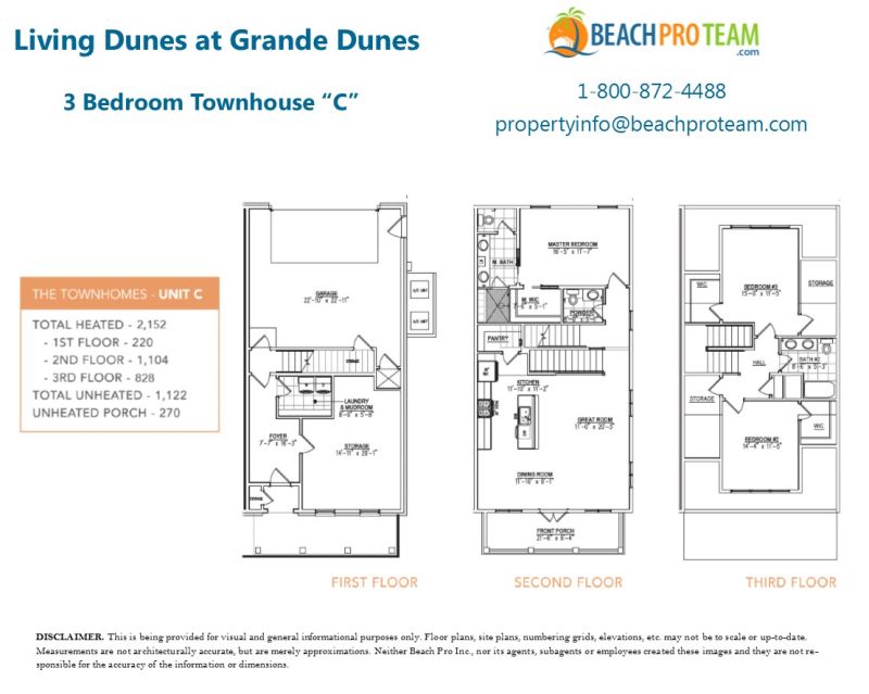 Grande Dunes - Living Dunes Townhouse C - 3 Bedroom